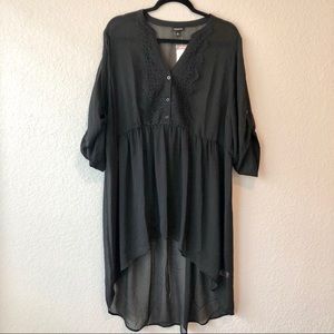Torrid black shear tunic